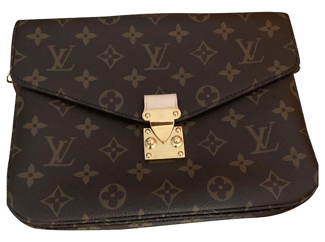 Bolsa Louis Vuitton Métis Marrom Escuro Tecido Castanho escuro