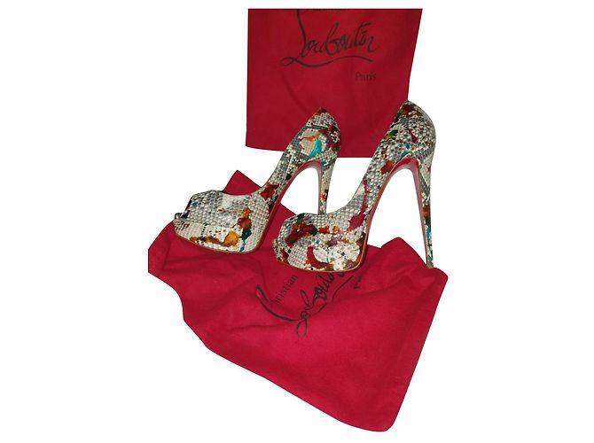 Christian Louboutin Python Platform Pumps Multiple colors