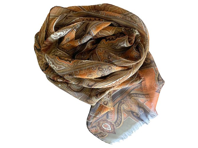 Etro Paisley silk scarf Multiple colors  ref.213176