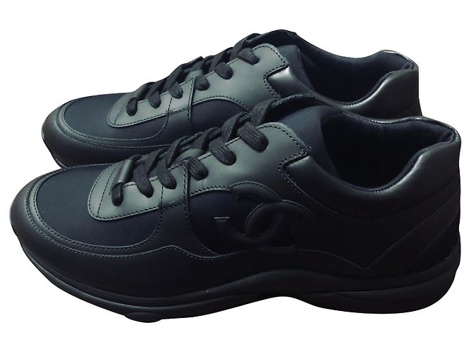 Cambon Chanel Herren Sneakers Schwarz