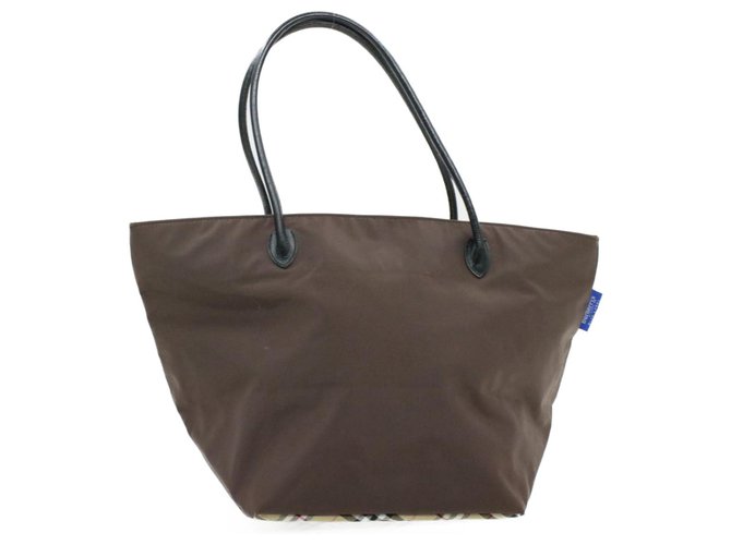 Burberry handbag Brown Synthetic  ref.213323
