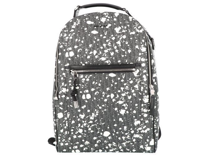 Dior Backpack Grey Cloth  ref.213556