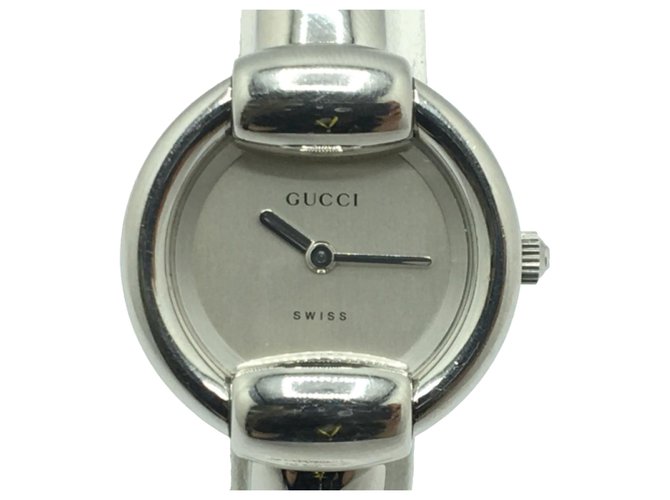 Gucci Silver 1400L Watch Silvery Steel Metal  ref.213641