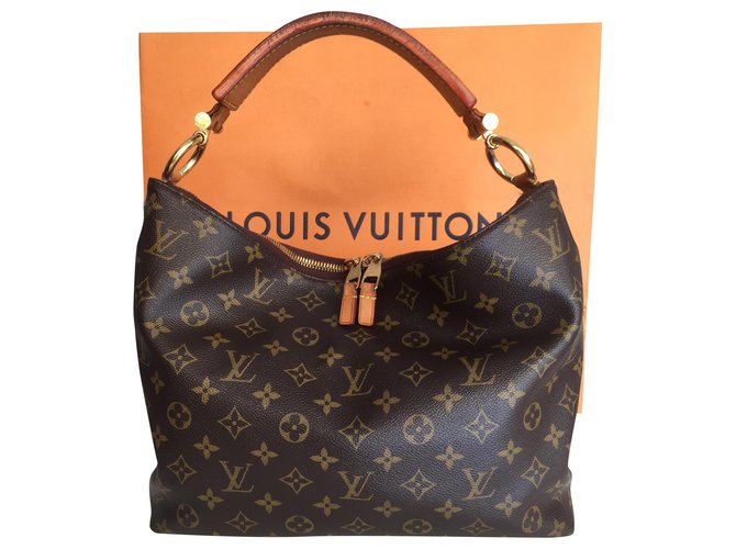 Louis Vuitton Sully Brown Cloth ref.213835 - Joli Closet