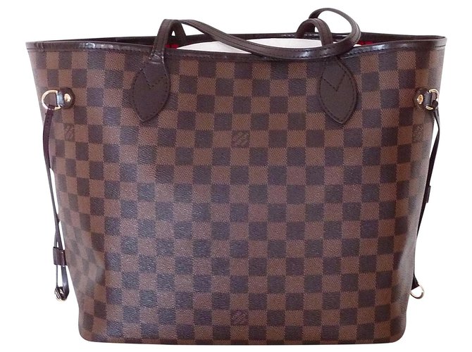 Louis Vuitton Neverfull Damier ebene Leather Synthetic ref.466844 - Joli  Closet