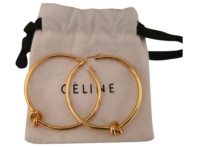 Céline Earrings Golden Metal  ref.213871