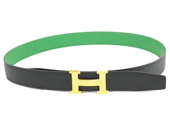 Hermès Hermes Belt Green Leather  ref.213968