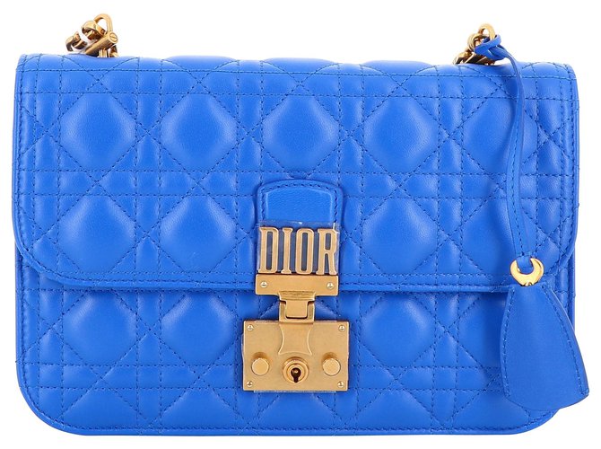 Bolsa DIOR Azul Bezerro-como bezerro  ref.214003