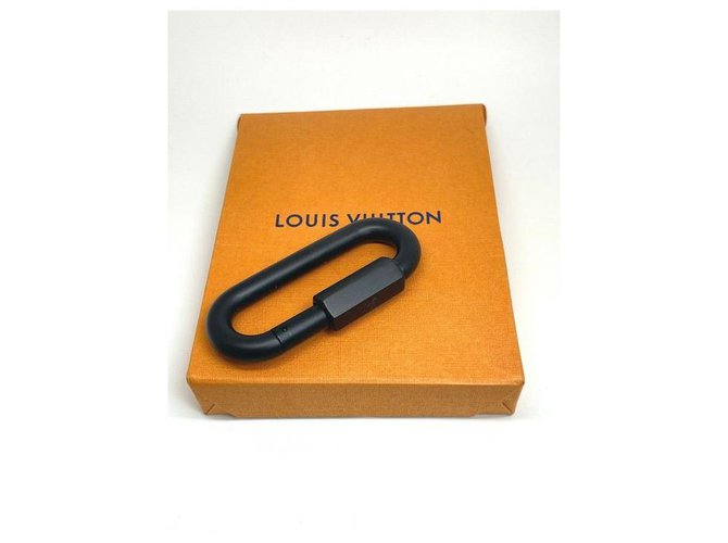 Louis Vuitton MOSCHETTONE CARABINER VIRGIL ABLOH Nero Metallo  ref.214018