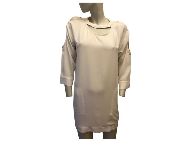 Iro White dress Polyester  ref.214211