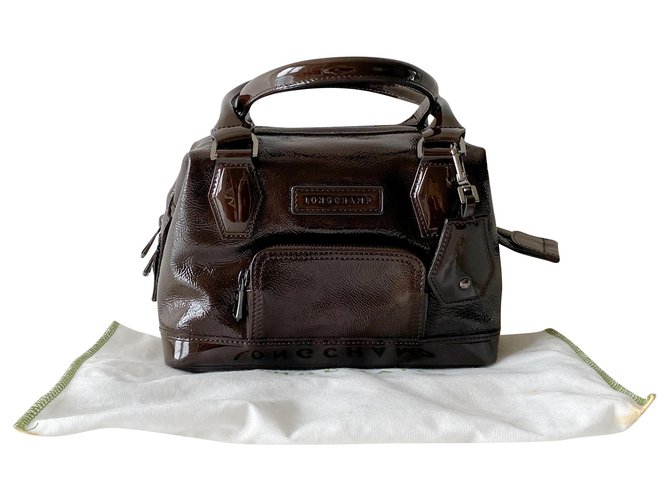Légende Longchamp Legend Brown Patent leather  ref.214225