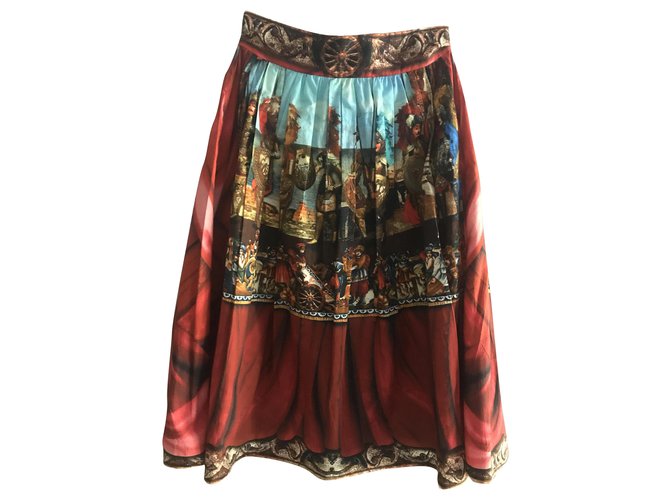 Dolce & Gabbana die Röcke Mehrfarben Baumwolle  ref.214235