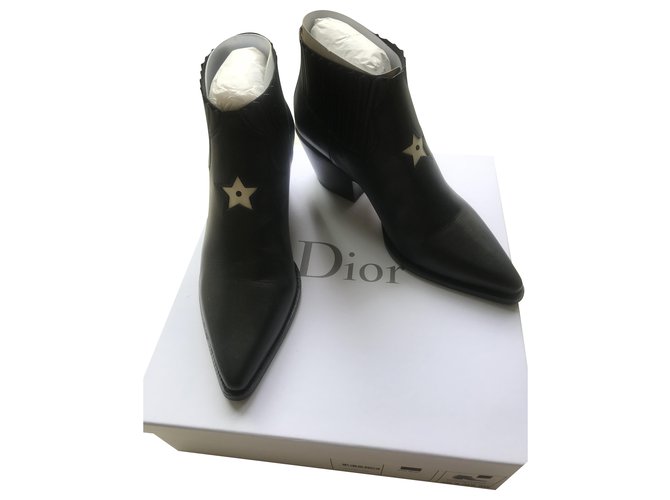 Dior l.to. Black Leather  ref.214251