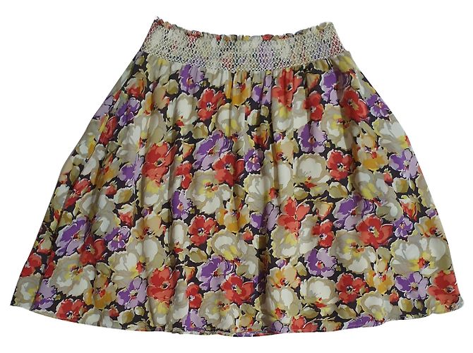 Autre Marque Falda floral By Timo de viscosa Multicolor