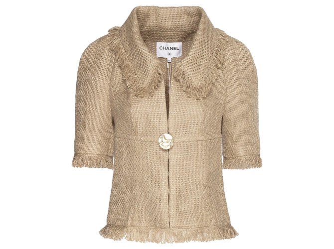 Chanel new Paris-Greece tweed suit Beige  ref.214272