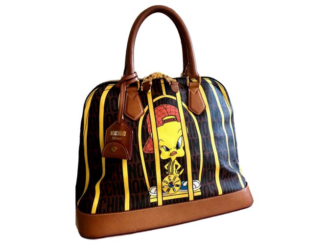 Moschino Handbags Brown  ref.214277