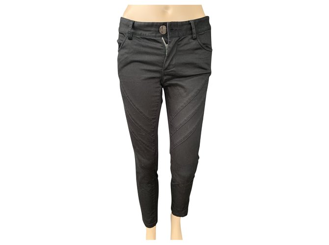 Designers Remix jeans Coton Noir  ref.214278