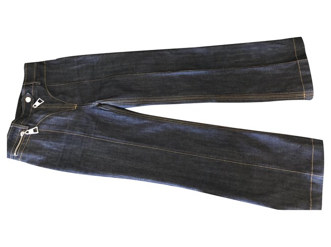 Louis Vuitton Jeans Dark blue Denim  ref.214313