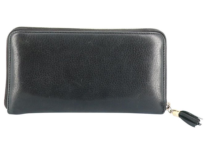 Gucci wallet Black Leather  ref.214329