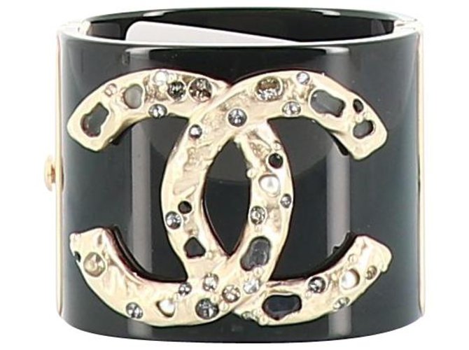 Bracelet Chanel Métal Noir  ref.214335