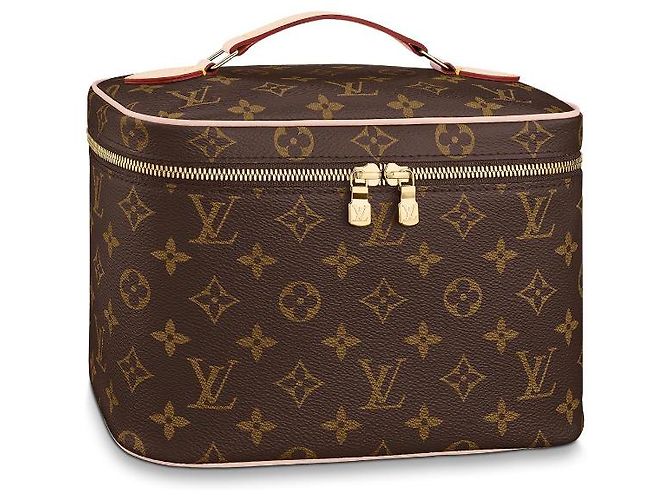 Louis Vuitton Nice BB Monogram Canvas Vanity Case Brown
