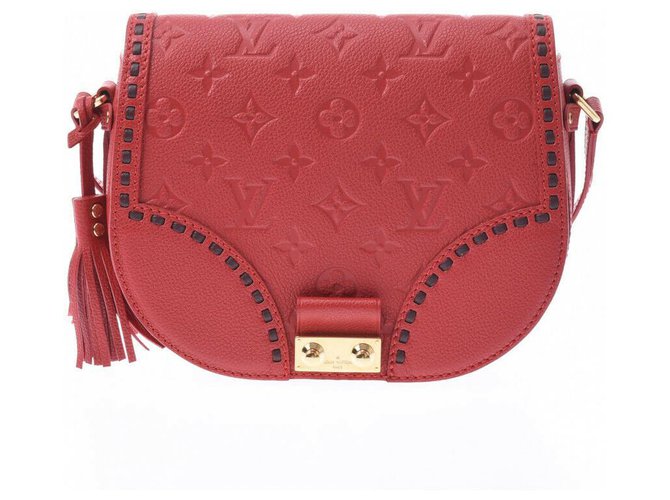 Louis Vuitton Shoulder Bag Red Leather ref.214355 - Joli Closet