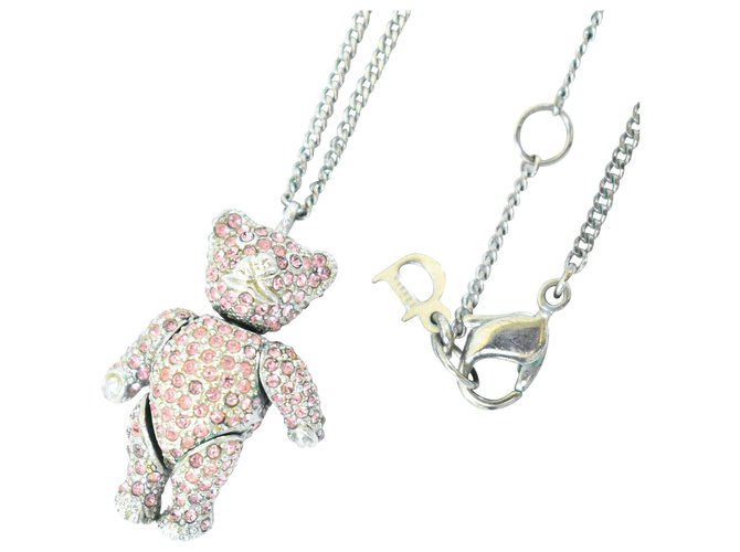 dior teddy bear necklace