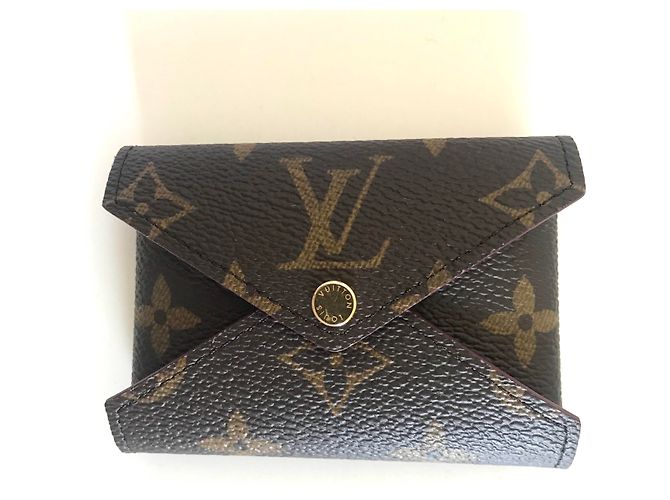 Louis Vuitton Card Holder Brown Leather