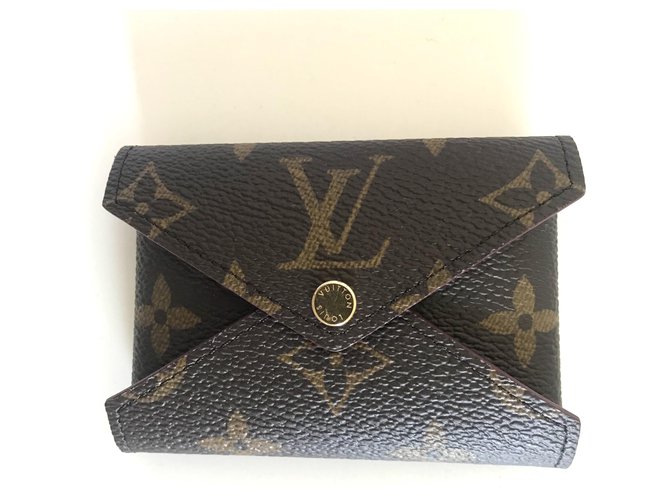 Louis Vuitton Card holder Brown Leather  ref.214372