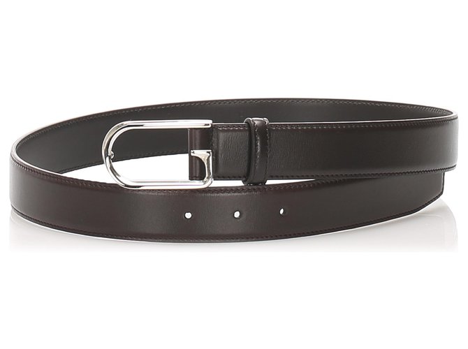 Gucci Black Leather Belt Pony-style calfskin  ref.214392