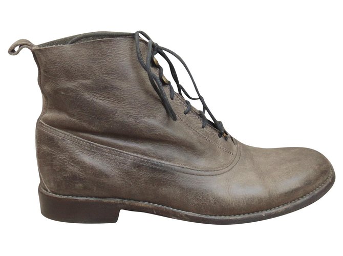 Sartore p boots 36,5 Taupe Leather  ref.214463