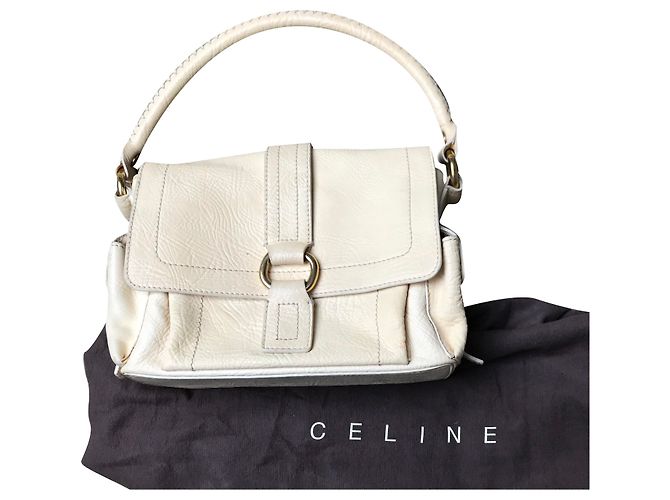 Bolsa Céline de couro bege