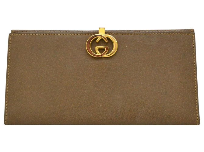 Leather poket wallet brand Gucci