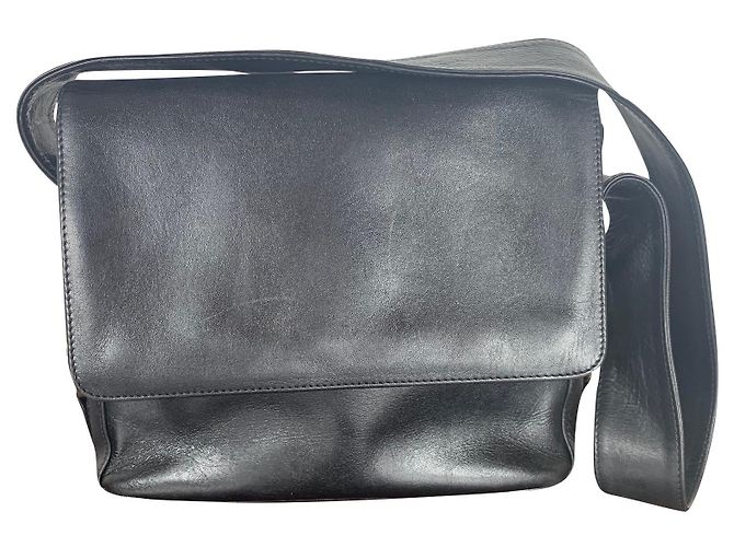 Sac à main Lancel en cuir lisse noir
