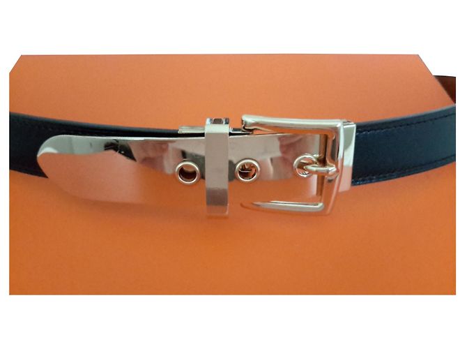 Hermès Caixa marrom escura e metal dourado Castanho escuro