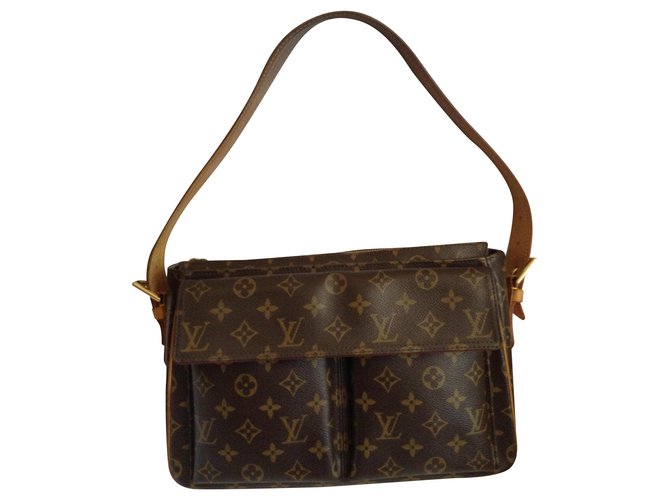 Louis Vuitton Taschen Aktentaschen Braun Leinwand  ref.214706