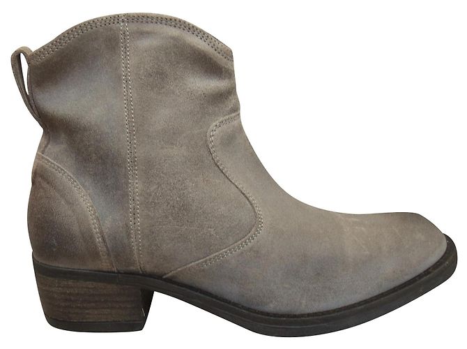 Botines PLMD de Palladium p 38 Nueva condición Gris pardo