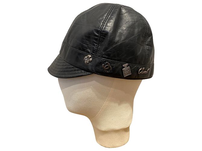 Chanel cappelli Nero Pelle