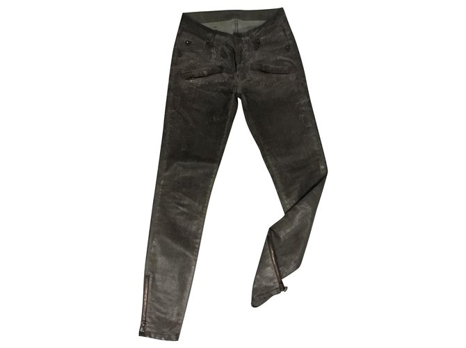 Pierre Balmain jeans Toile Gris  ref.214794