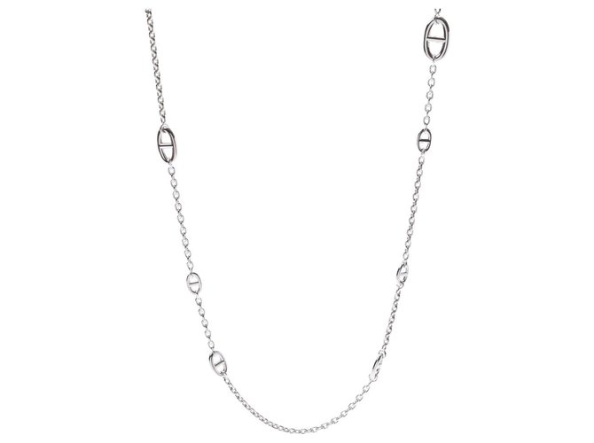 Hermès Halskette Silber Geld  ref.214809