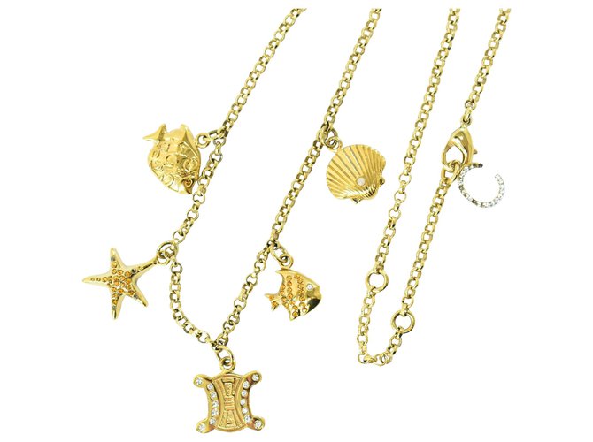 Céline Celine necklace Golden Gold-plated  ref.214820