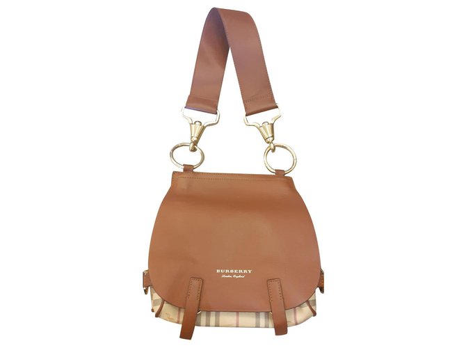 Burberry Leather Bridle bag Caramel  ref.214950