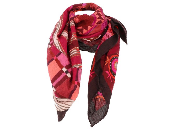 Hermès scarf Red Silk  ref.214969