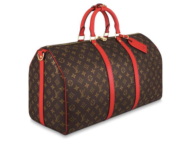 Louis Vuitton LV Keepall 50 NEW Brown Leather  ref.215000