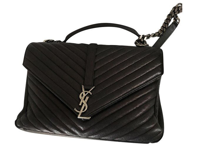 Yves Saint Laurent Handbags Black Leather  ref.215095