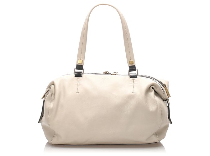 celine white handbag