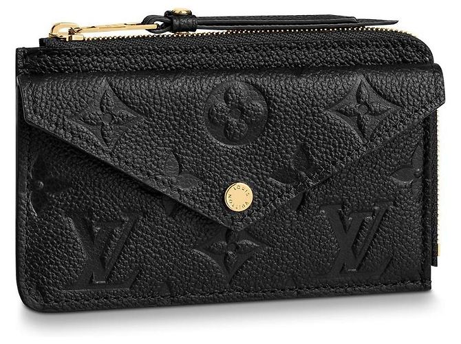 Louis Vuitton LV Card Holder recto verso new Black