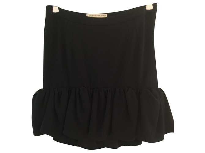 Balenciaga Skirts Black Acetate  ref.215341