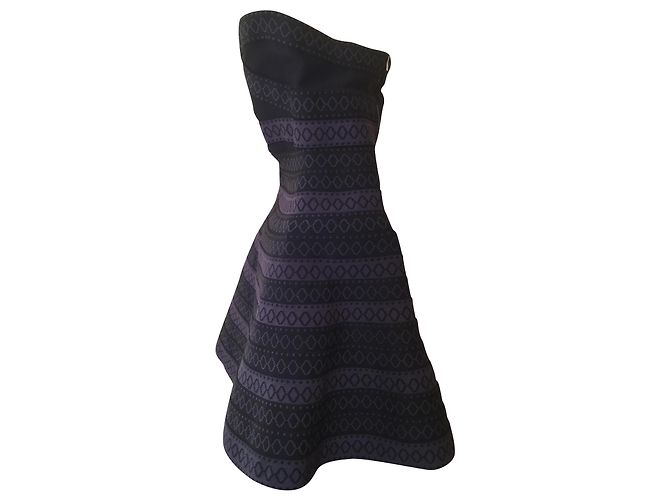 Maje Maya strapless mini dress black