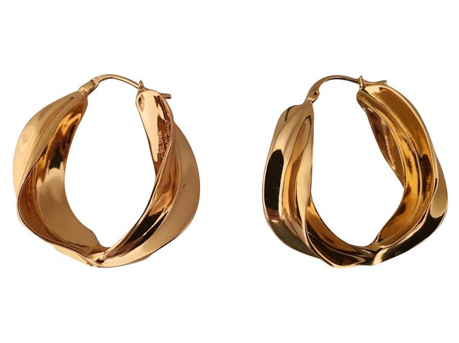 Céline Earrings Golden Metal  ref.215445